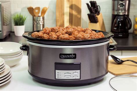 Crock-Pot 8-Quart Slow Cooker Black Stainless SCCPVFC800-DS - Best Buy
