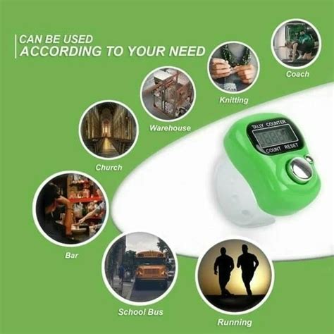 5-Digit Digital Tally Counter – Finger Ring Clicker for Counting ...