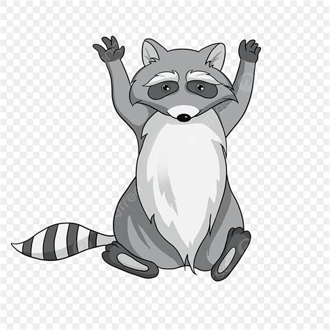Of A Raccoon Clipart Vector, Standing Raccoon Clipart, Raccoon Clip Art ...