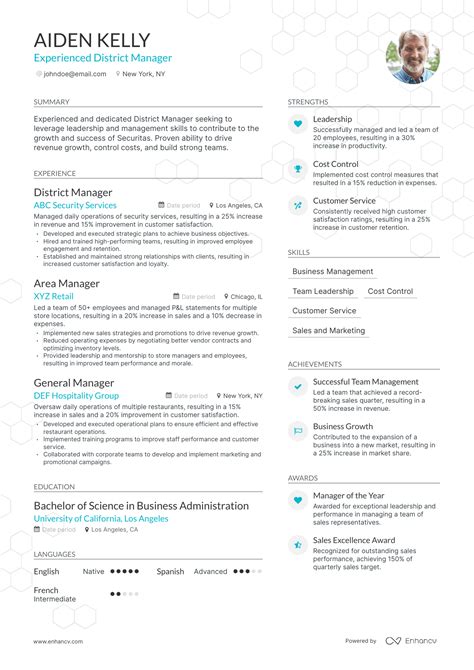 5 District Manager Resume Examples & Guide for 2023