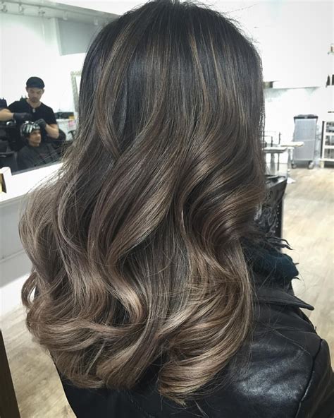 ashy brown hair | Hair color balayage, Hair color for black hair, Brown ...