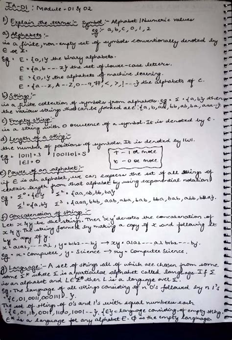 TOC IA 1 - Key Questions for Module 01 on Alphabet and Automata - Studocu