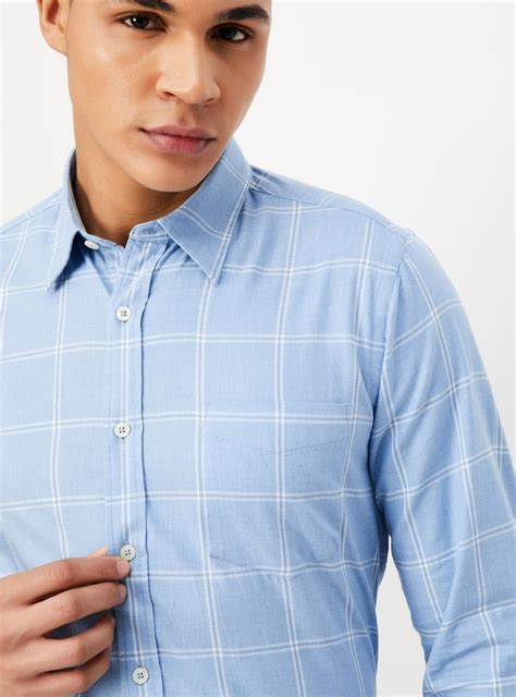 Buy Men Slim Fit Checked Casual Shirt Online at just Rs. 1049.0 ...