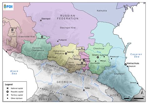 North Caucasus Map