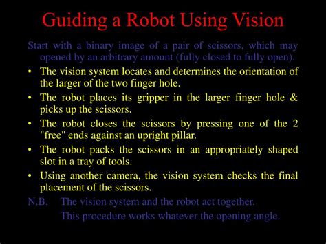 Guide Operator Using Machine Vision 的图像结果
