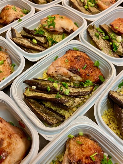 Koji Chicken, Misoyaki Eggplant & Zucchini, & Olena Sesame Rice - Meals ...