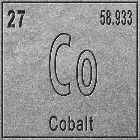 Cobalt Periodic Table Black And White