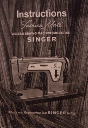 Image result for Singer Sewing Machine Model 237 Manual