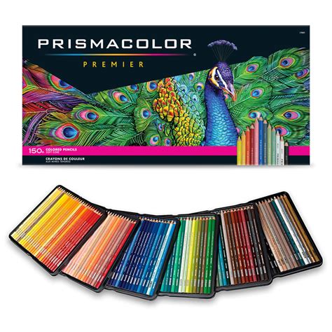 Prismacolor Premier Colored Pencils Soft Core 150 Count Ultra Smooth ...