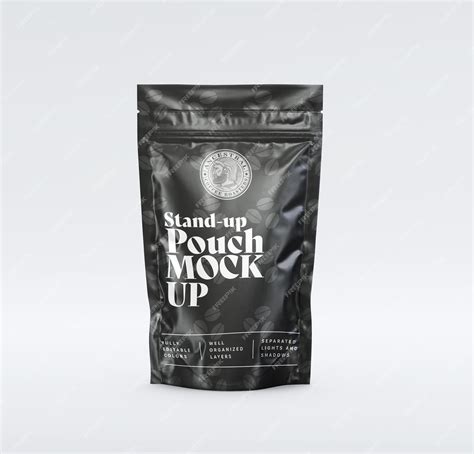 Premium PSD | Stand up pouch bag mockup for coffee bag packaging psd ...