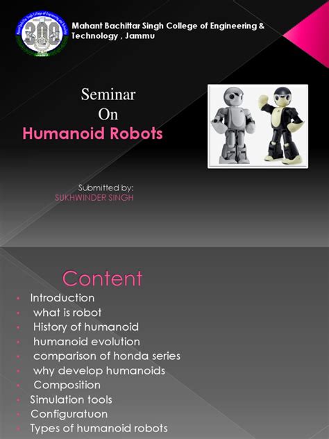 Image result for Humanoide Robot Presentation