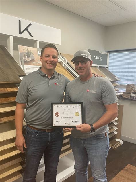Value Plus Flooring, Inc. on LinkedIn: 5 years at Value Plus for Chuck ...