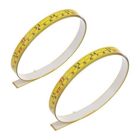 2Pcs Steel Self-Adhesive Measuring Tape, Imperial and Metric Scale ...