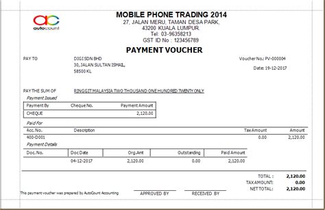 Image result for AutoCount Payment