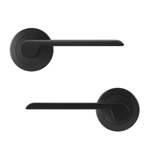 Klamka do drzwi wewnętrznych na rozecie Birdie czarny mat Inspire ...