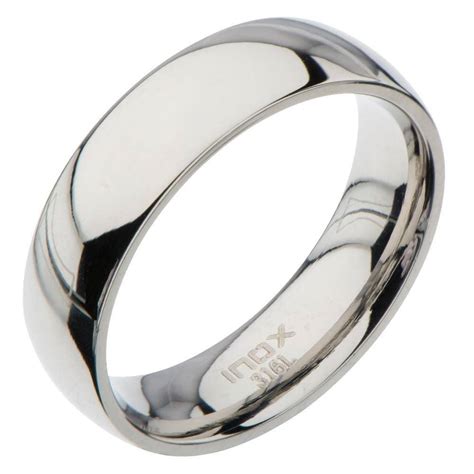 Buy Silver Stainless Steel Classic 6mm Glossy Band Online - INOX ...