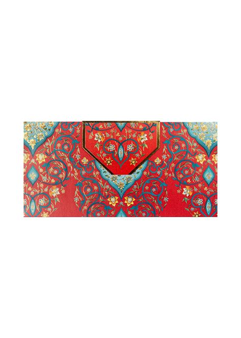 Get Red And Gold Persian Pattern Envelopes at ₹ 750 | LBB Shop