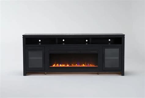 Oxford 87" Electric Fireplace TV Stand with Storage | Living Spaces