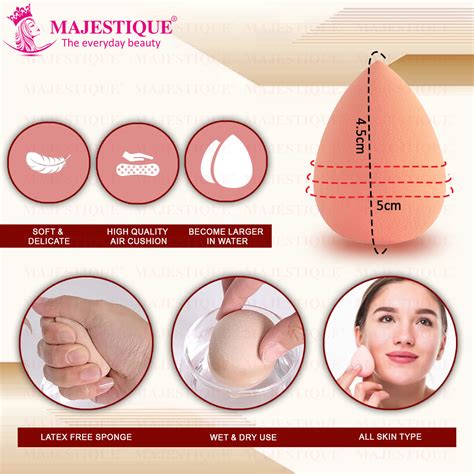 Buy Majestique Large Grip Area Makeup Sponge, For Sensitive And All ...