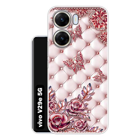 Case Club Silicone Designer Case For Vivo V29E 5G - D5185, Gold ...