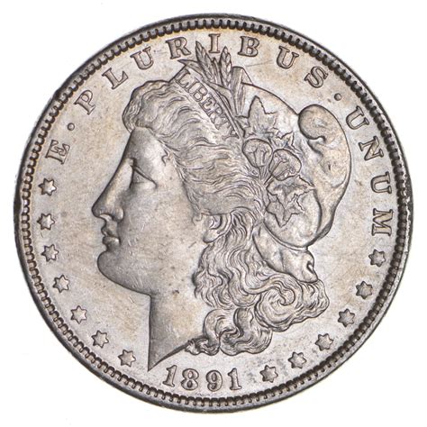 RARE - 1891 Morgan Silver Dollar - Very TOUGH - High Redbook | Property ...