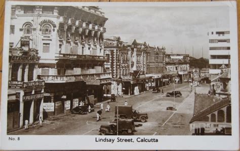 Lindsay Street - Calcutta (Kolkata) India - 1952 - Old Indian Photos