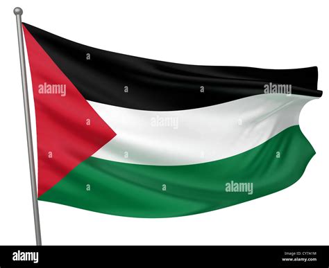 Palestine National Flag - All Countries Collection - Isolated Image Stock Photo - Alamy