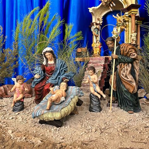 Vara de San José para un Belén - Flores de Talco