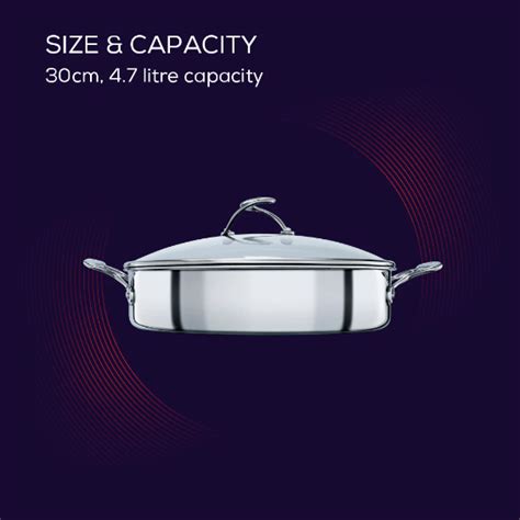 Circulon Clad Stainless Steel Sauteuse with Hybrid SteelShield and Non