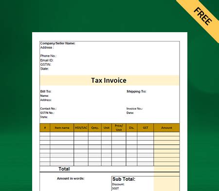 Bhojnalaya Bill Format Free Download