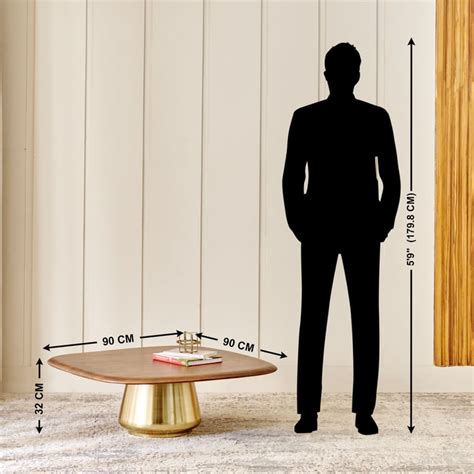 Buy Wells Mango Wood Top Coffee Table - Brown from Home Centre at just ...