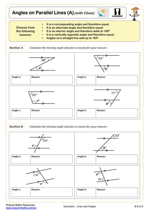 Image result for Transversal Angles Reference Sheet