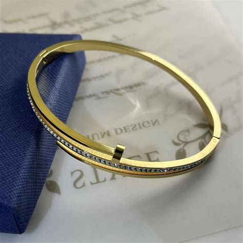 Buy Stainless Steel Gold Plated American Diamond Studded Anti-Tarnish ...