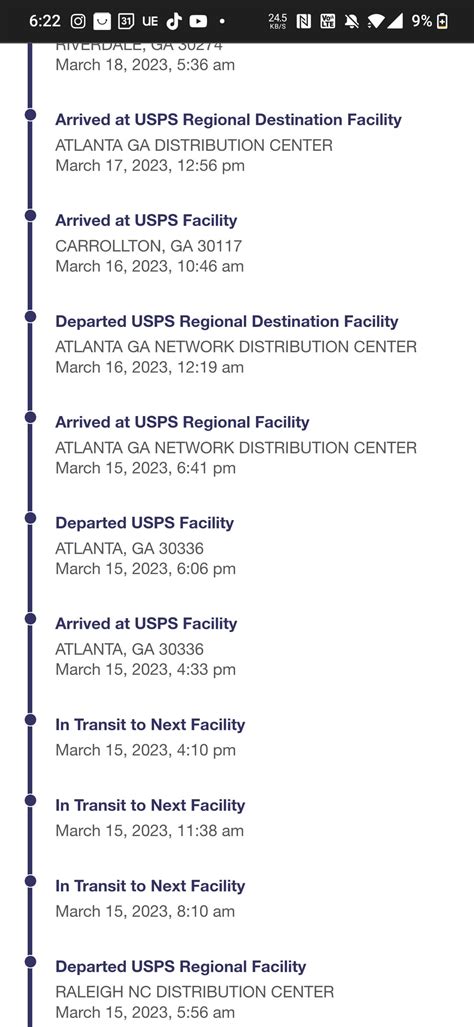 I live up north, and It arrived at the Atlanta distribution center which was at the middle, it ...