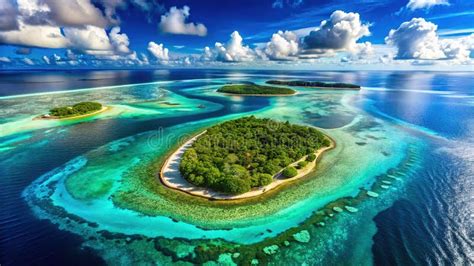Unveiling the Maldives a Stunning Aerial Perspective of Atolls Coral ...