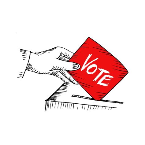 Vote. sketchy style illustration | Premium Vector