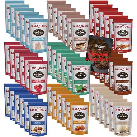 Buy Land O Lakes Cocoa 54 Packet MEGA Variety Pack - SIX 1.25 oz ...