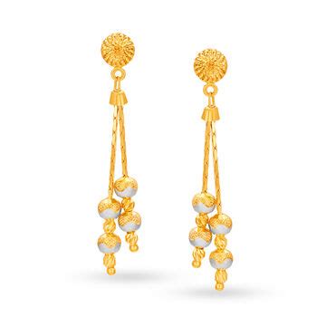 Sui-Dhaga Earrings | Gold Drop Earrings Designs