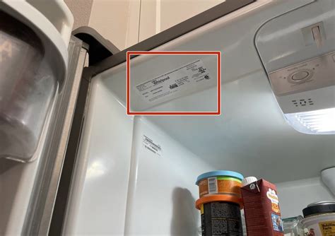 Find KitchenAid Refrigerator Model Number 的图像结果