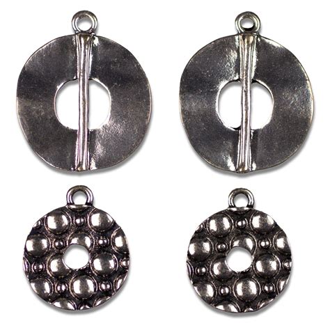Cousin Jewelry Basics 4-Piece Donut Charm Set, Silver : Amazon.in: Home ...