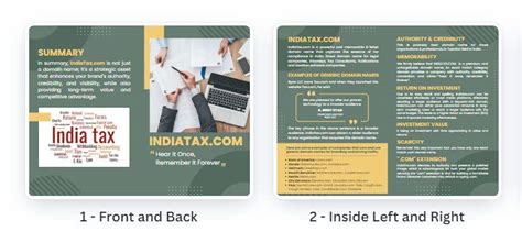 Creative Brochure Design for Tax D0main name | Freelancer