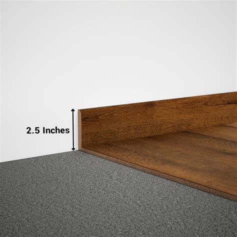 MDF Skirting Aqua Lock PM 00400 D | 8 ft x 2.5 Inch | Compatible for ...
