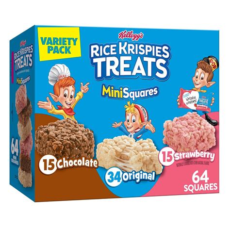 Amazon.com: Rice Krispies Treats Mini Marshmallow Snack Bars, Kids ...