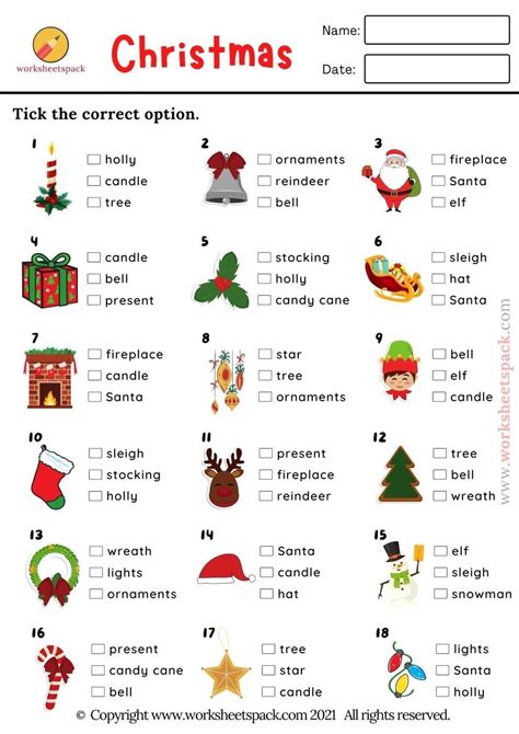 Pinterest | Christmas quiz, Christmas worksheets, Quizzes for kids