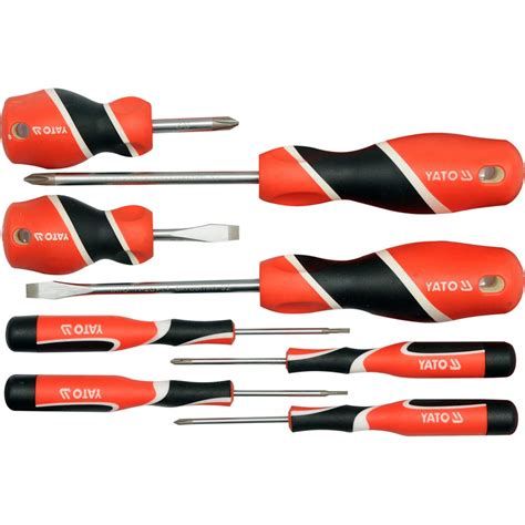 Yato YT-25980 Screwdriver Set of 8 Pieces | Screw driver for Home ...