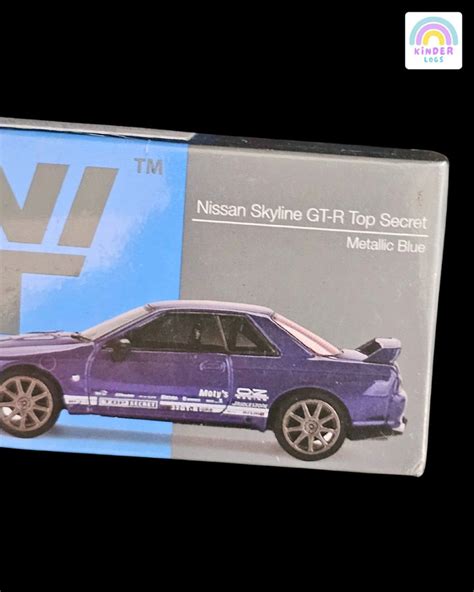 Mini GT Nissan Skyline GT-R Top Secret (Metallic Blue) - Buy At Kinder Logs