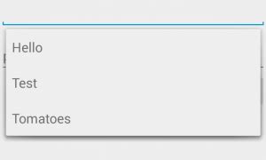 Image result for Drop Down Android Menu with Auto Complete