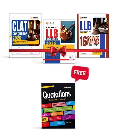 Combo of CLAT & LLB Exam 2026 | Study Guide & Solved Paper | English M ...