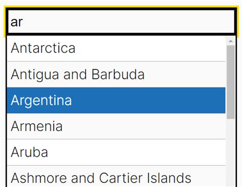 Autocomplete Input 的图像结果