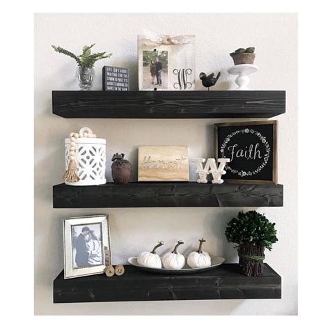 Floating Shelves Floating Shelf Black Floating Shelves Wide - Etsy